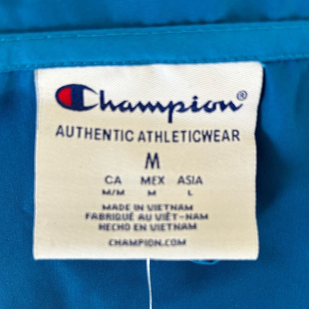 Champion Packable Jacket Script Logo Pullover Siz… - image 7